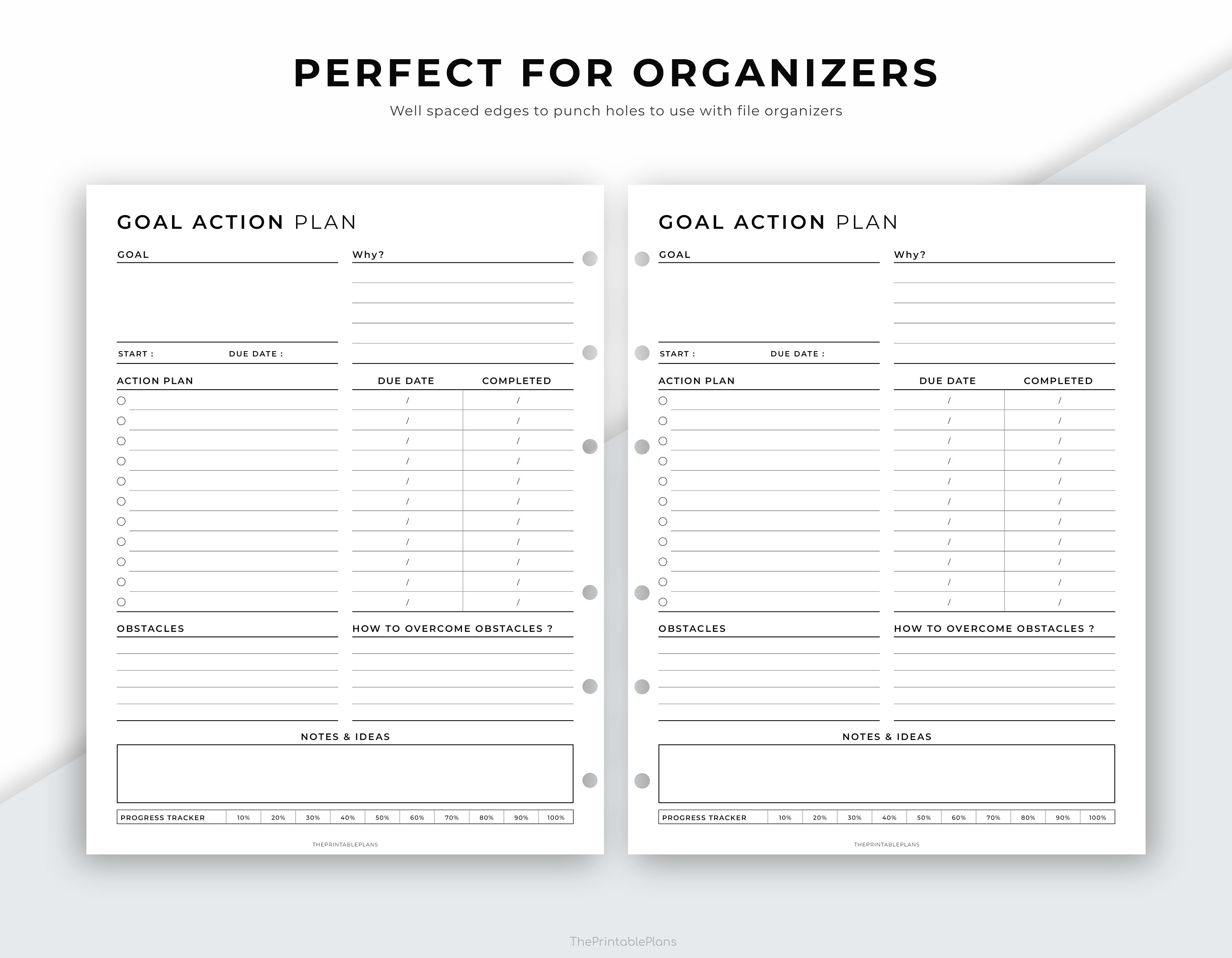 Goal Planner Printable, Goal Action Plan, Goal Setting, Productivity ...
