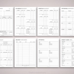 Printable Planner, Finance and Budget planner bundle Printable, Savings trackers, Calendars, Income, Expenses, Bill, Debt, Spending Trackers image 4