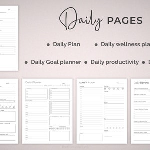 Printable Planner Personal Planner Bundle Daily Weekly - Etsy