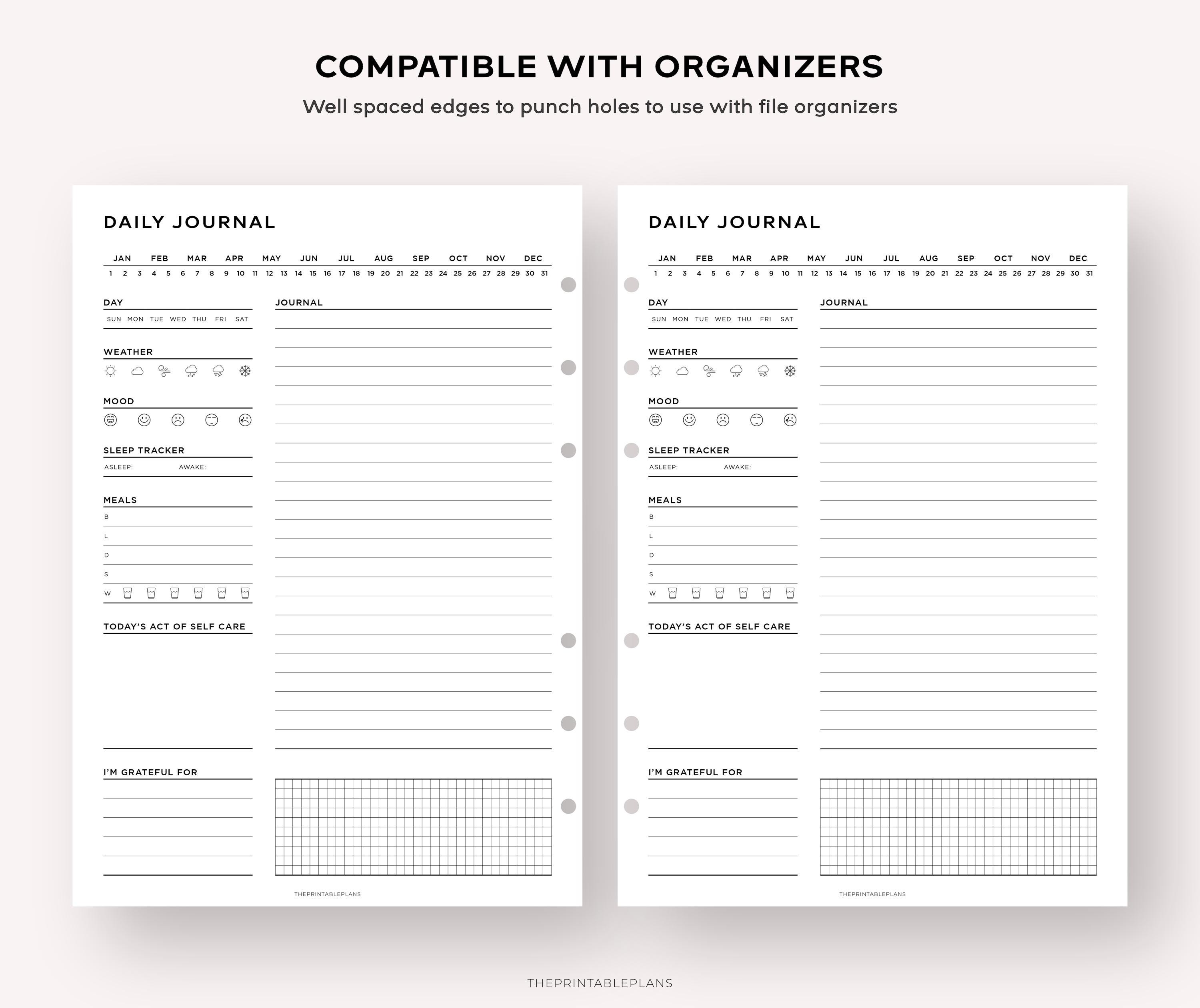 Daily Journal Printable, Goodnotes Journal, Diary Journal, Self Care ...