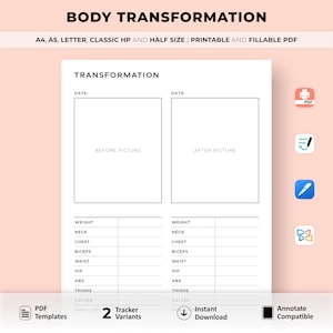 Before and After Body Transformation, Fitness Progress Photos, Fitness Journey, Fitness Goals, Body Measurement Tracker, Weight Loss Planner