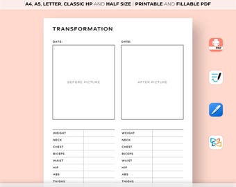 Before and After Body Transformation, Fitness Progress Photos, Fitness Journey, Fitness Goals, Body Measurement Tracker, Weight Loss Planner