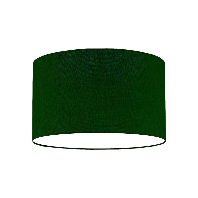 Lampshade Nordik linen forest green ceiling lamp light ceiling light pendant light image 3