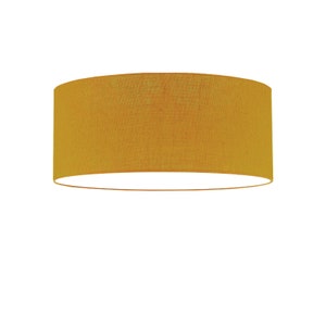 Lampshade Nordik linen saffron yellow ceiling lamp light ceiling light pendant light image 10