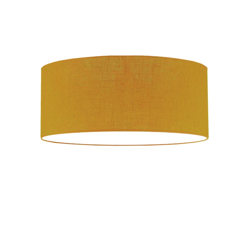 Lampshade Nordik linen saffron yellow ceiling lamp light ceiling light pendant light image 10