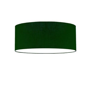 Lampshade Nordik linen forest green ceiling lamp light ceiling light pendant light image 2