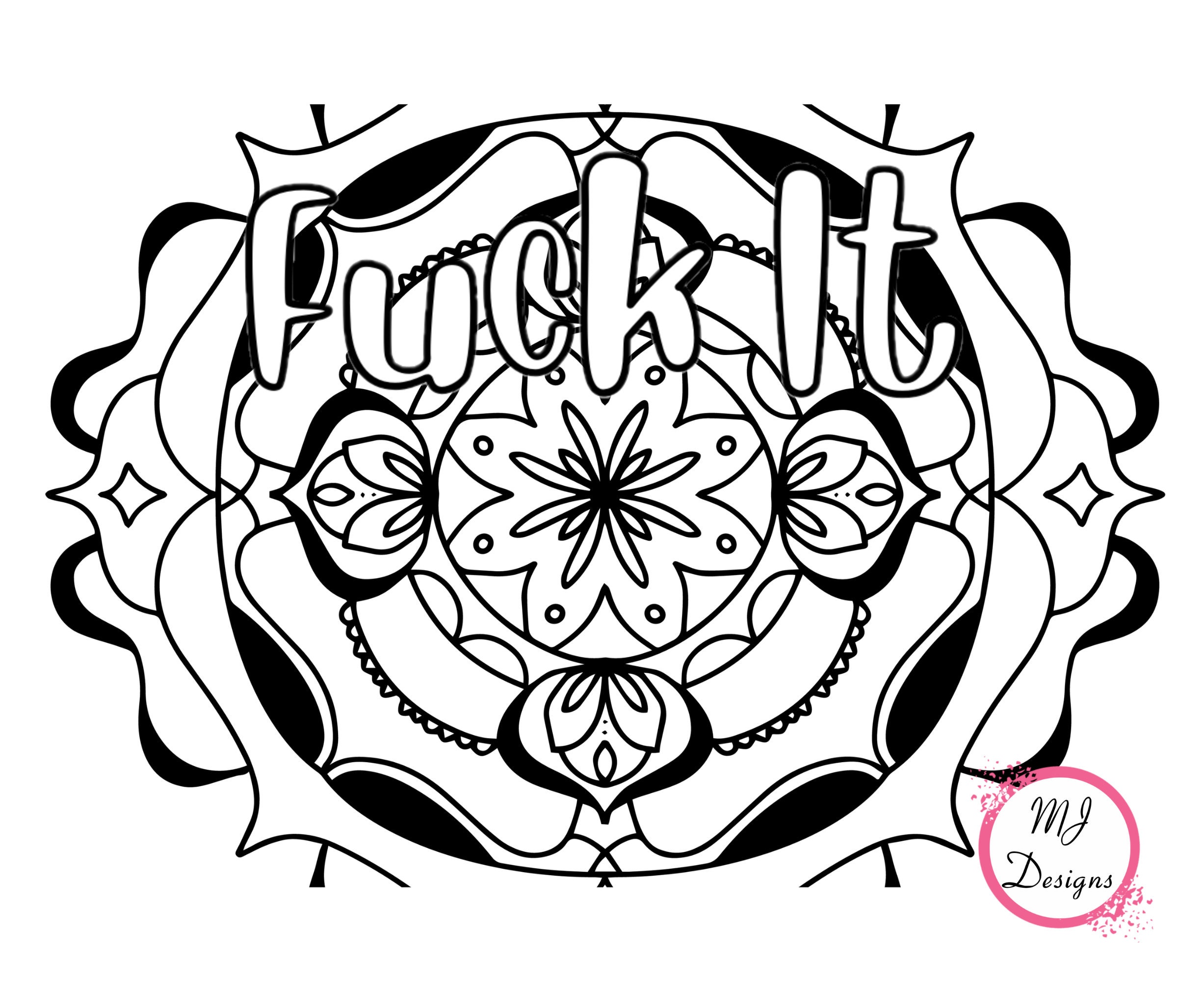 Bumble Fuck Swear Word Coloring Book for Adults: swear word coloring book  for adults stress relieving designs 8.5 X 11 Mandala Designs 54 Pages  (Paperback)
