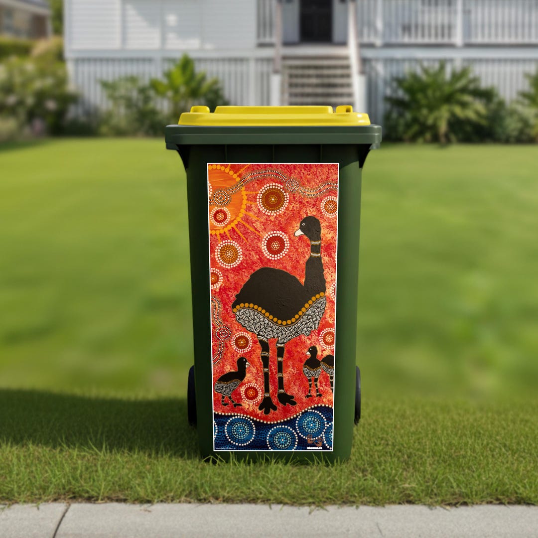 Surviving Bushfires Wheelie Bin Sticker - Etsy Australia
