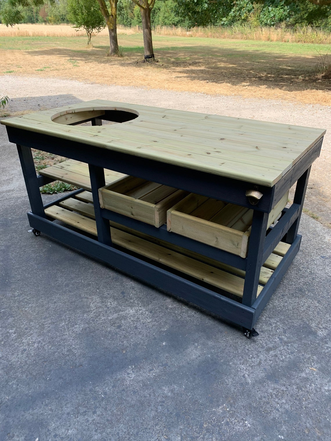 Kamado Joe Gardenline Egg Table With Storage Boxes Etsy UK