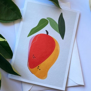 Grußkarte oder Geburtstagskarte, 100% recycelt, Karte ist innen leer für jeden Anlass. Australian Made Nachhaltig produziert, Mango Art