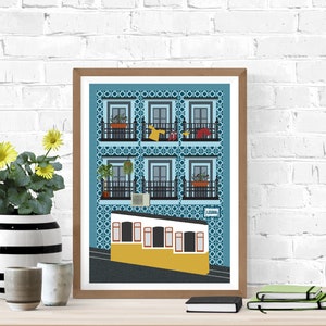 Lisbon Travel Print | Digital Art Print | Travel prints | lisbon print
