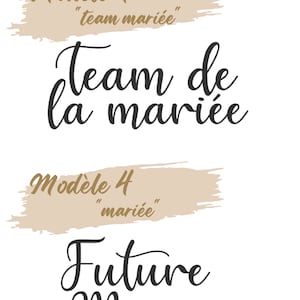 Tee Shrt EVJF Team Brde personnalsé fleur - Future marée et sa