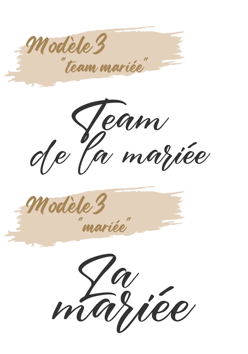 Flex Thermocollant EVJF / Personnalisation tee shirt mariée / Team témoin / Team de la mariée image 6