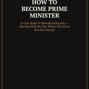 How to Become Prime Minister — front cover, plain view
