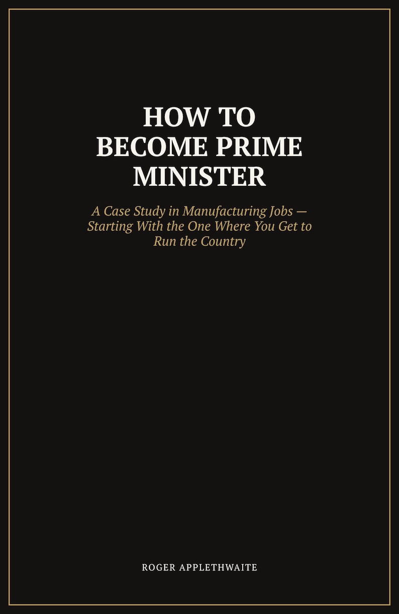 How to Become Prime Minister — front cover, plain view