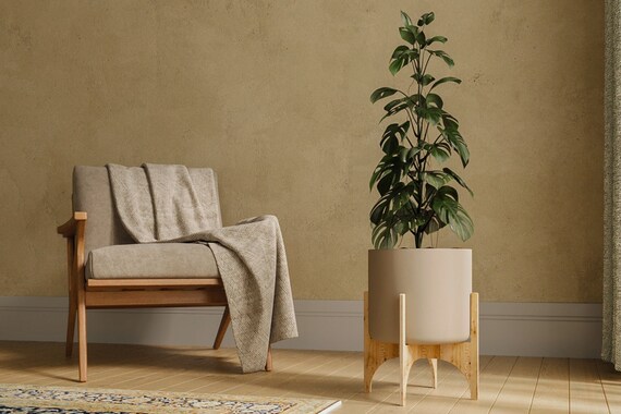 Decorative Plant Holder, Easy Assembly - Natural Wood Plywood Planter, Plant Stand, Easy Assembly, Indoor Plant Stand, Housewarming