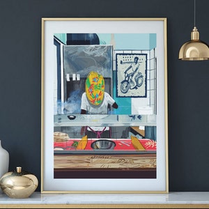Jasmino Cafe Tel Aviv printable art instant download