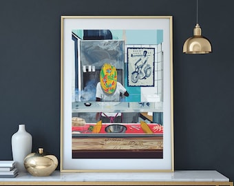 Jasmino Cafe Tel Aviv afdrukbare kunst direct downloaden