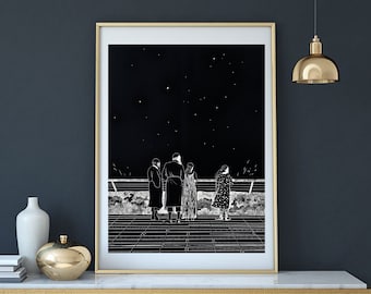 In de haven van Tel Aviv afdrukbare kunst direct downloaden