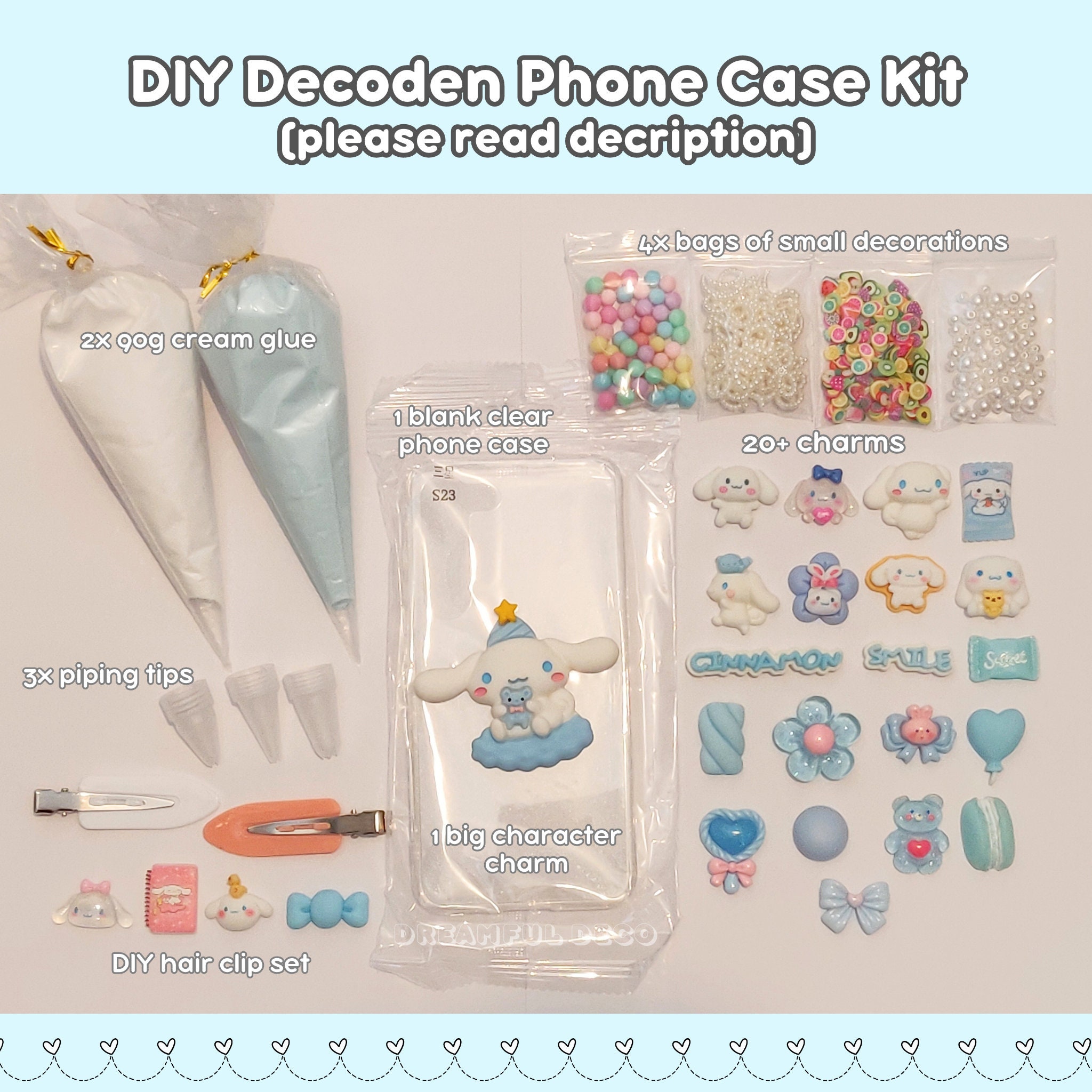Decoden kit, charms only, 10 pcs – fifis_handmade