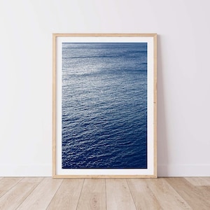 Relaxing Ocean Photography Print, Blue Ocean, Ocean Wall Poster, Seaside Wall Art, Coastal Wall Art Print, Impreso profesionalmente