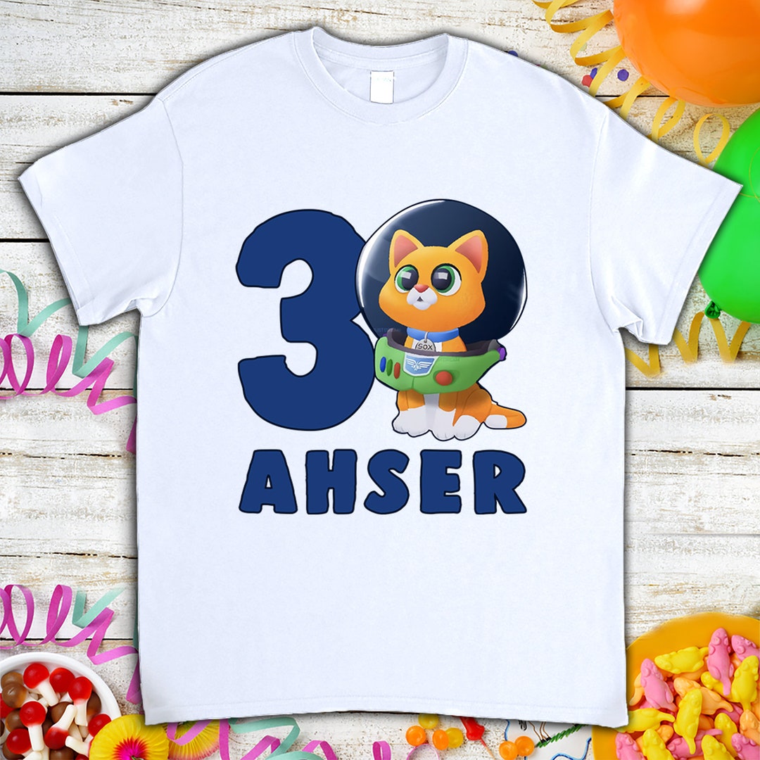 Disney Sox the Cat Birthday Shirt Funny Lightyear Robot Cat Etsy