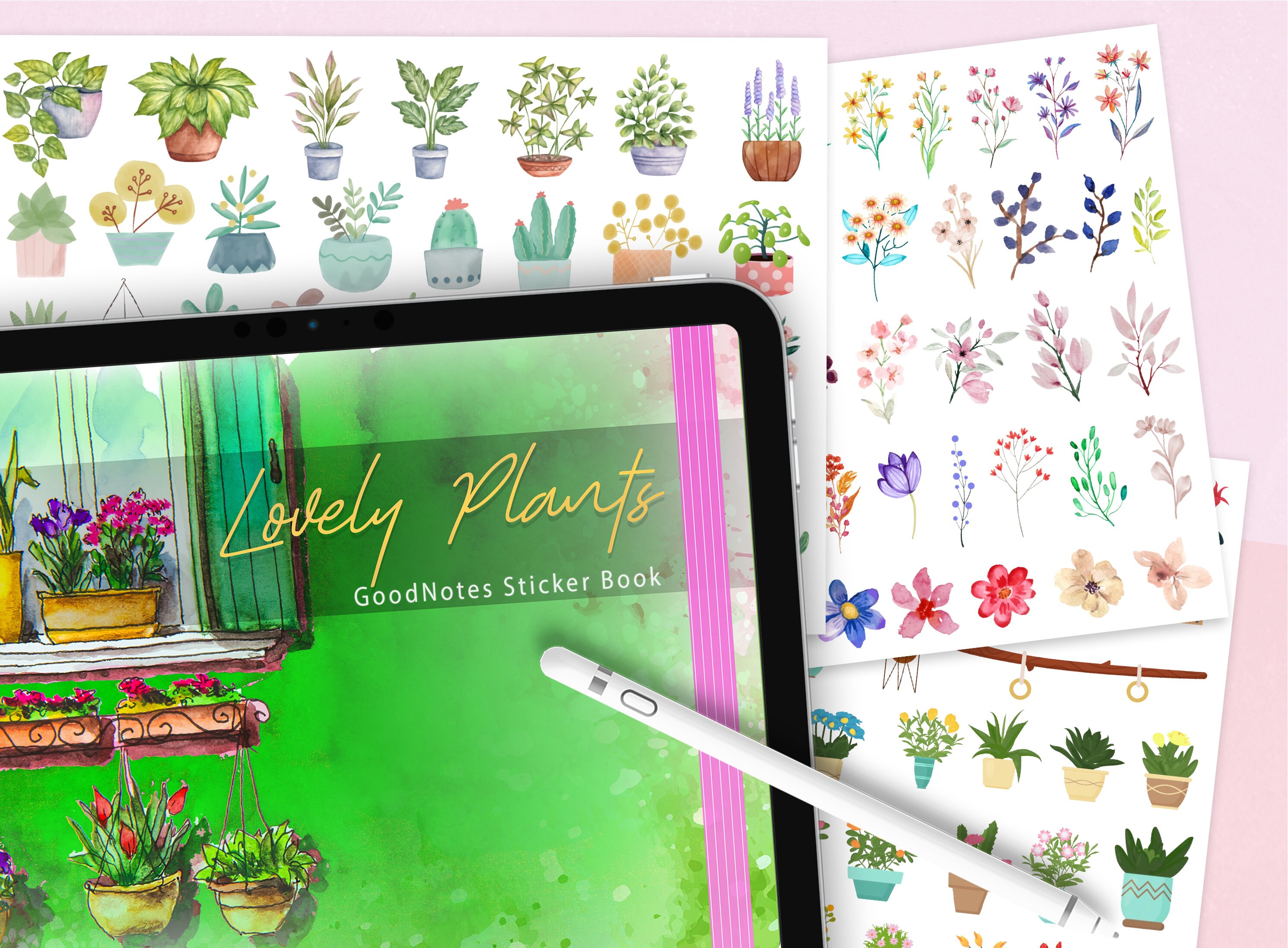 750 Plant Digital Stickers for Goodnotes Botanical Stickers Etsy