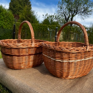 Panier osier typique cueillette