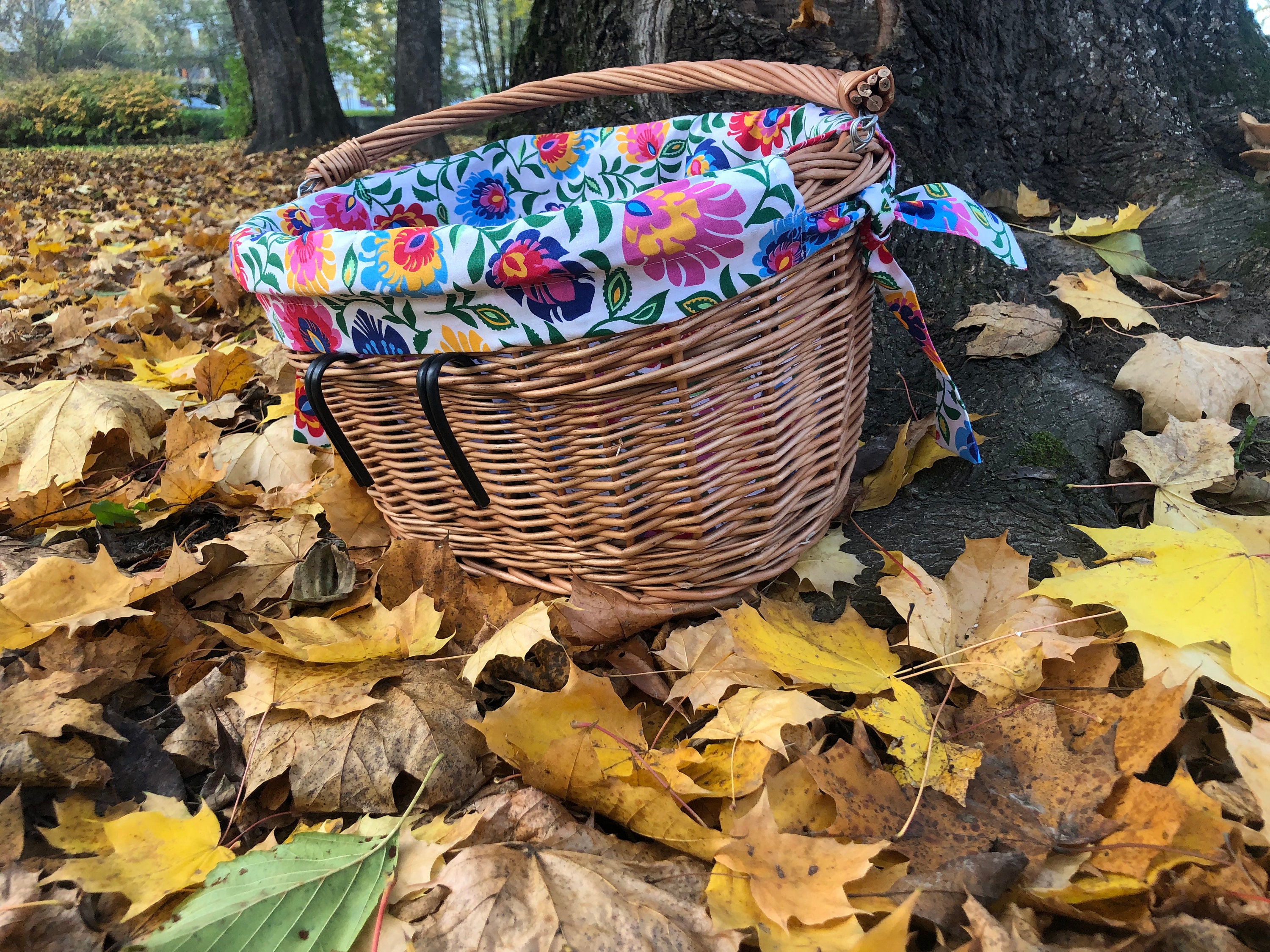 Public Bikes Woven Basket - Mixed Brown