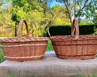 Wicker Basket 100% handmade, willow, shopping basket, picnic, decoration, Polish workout