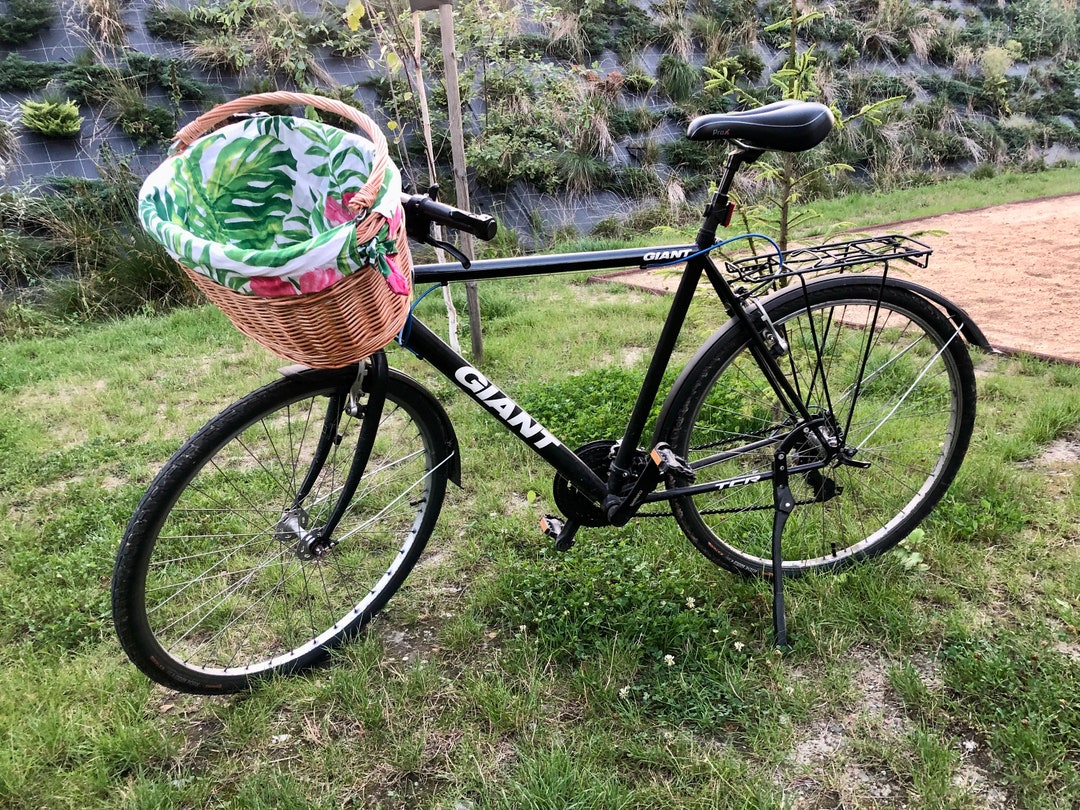 Wicker Bike Basket Bicycle Basket Natural Wicker Basket Etsy