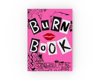 Diario de Burn Book Mean Girls: diario de los años 2000 y 90, libro rosa Burn Book de Mean Girls