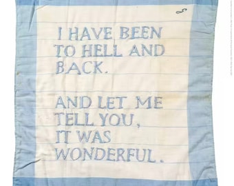 Original Louise Bourgeois exhibition poster - I Have Been to Hell and Back - Stunning museum print wall art