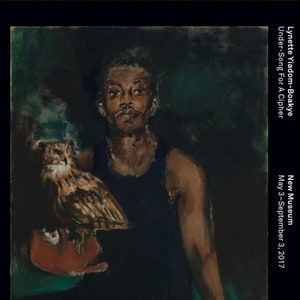 Original Lynette Yiadom-Boakye exhibition poster - The Matters - stunning museum print black female artist poc