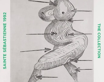 Authentic Louise Bourgeois museum print - Sainte Sebastienne - Original Exhibition Poster