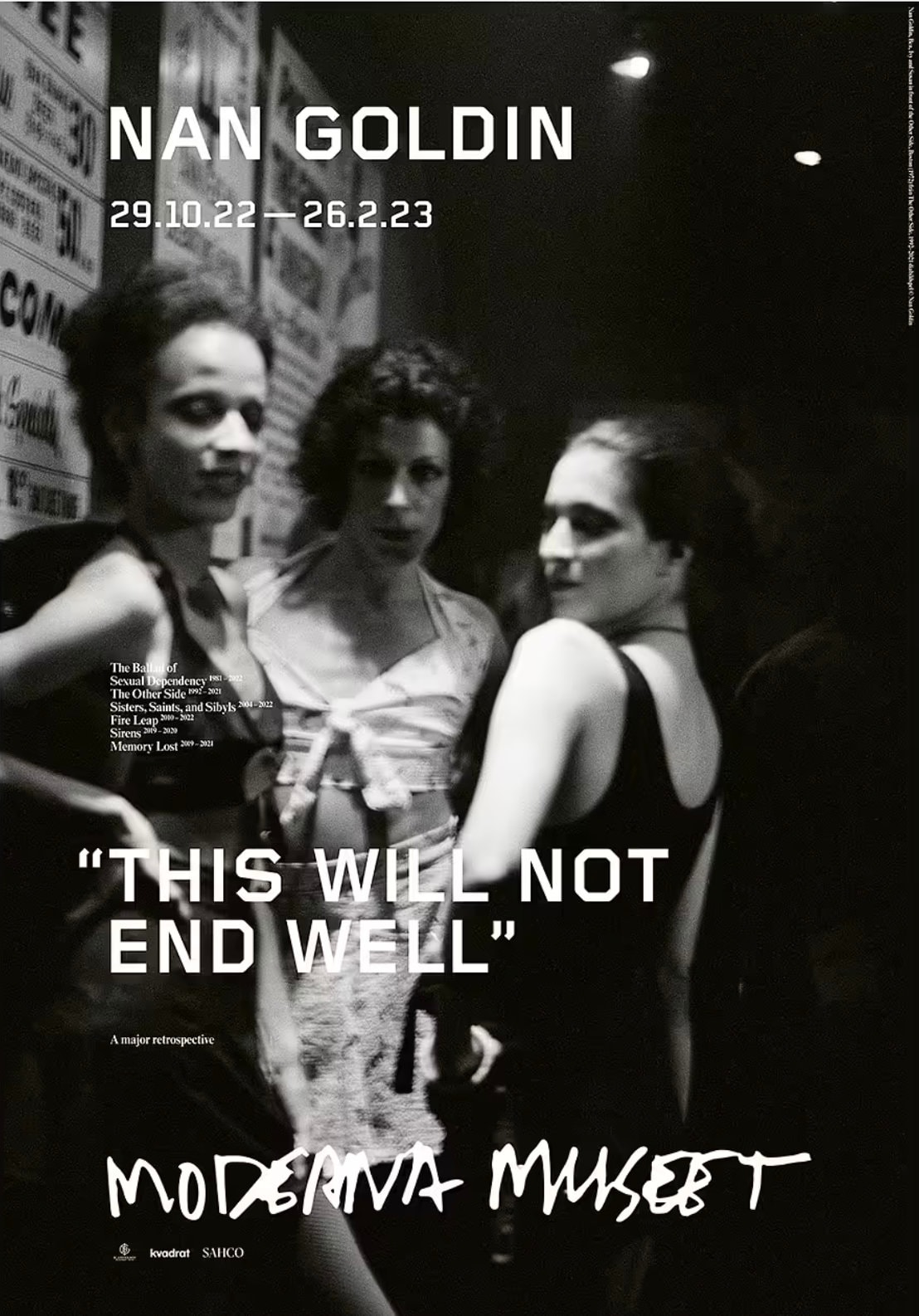 Original Nan Goldin Exhibition Poster Bea, Ivy and Susan Boston