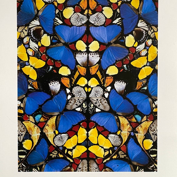 Original Damien Hirst Museum Print - Doorway to the Kingdom of Heaven - 2012 authentic exhibition poster - Butterflies