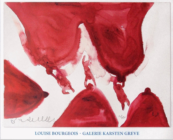 Louise Bourgeois ポスター Vintage Louise Bourgeois Exhibition Poster - Feeding Frenzy