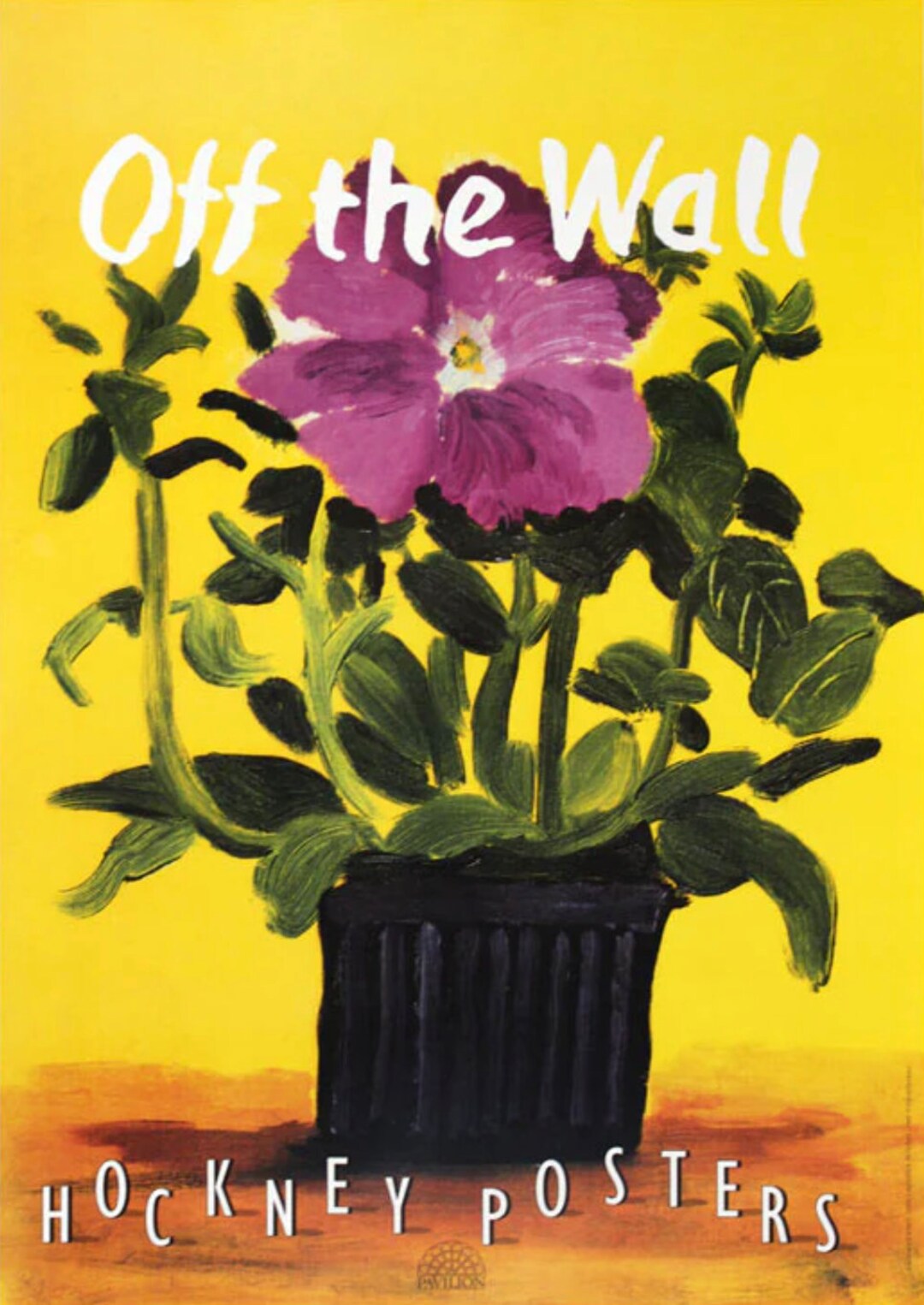 Original David Hockney Poster Lavender Petunia / off the Etsy