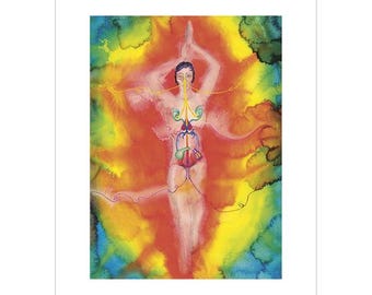 Póster auténtico de la exposición de Ithell Colquhoun - Segundo Adán - impresión oficial del museo