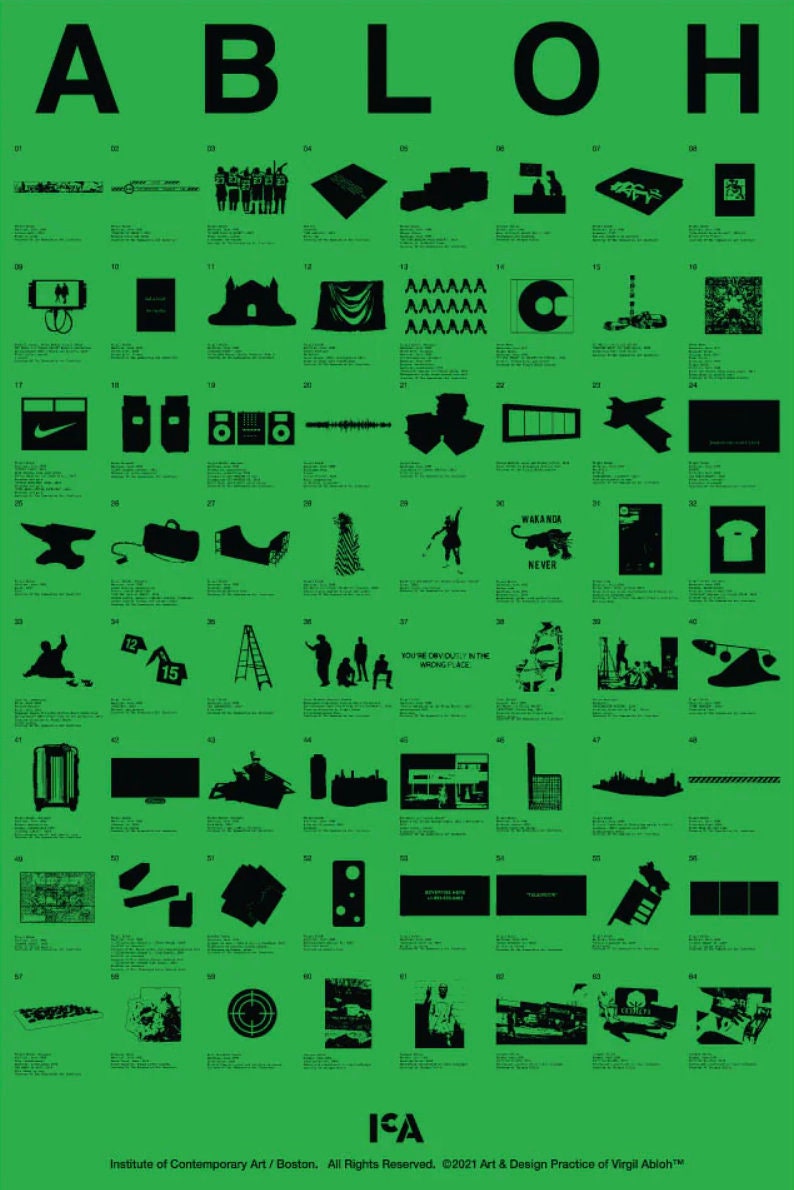 Original Virgil Abloh Exhibition Poster - FOS - Stunning Museum