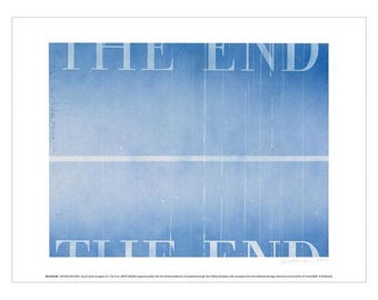 Authentic Ed Ruscha exhibition poster - The End - official museum print