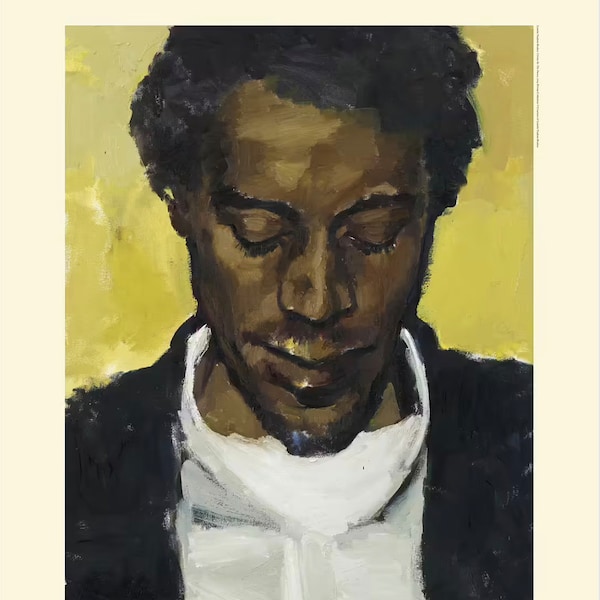 Original Lynette Yiadom-Boakye exhibition poster - Citrine by the Ounce - stunning museum print authentic black artist POC