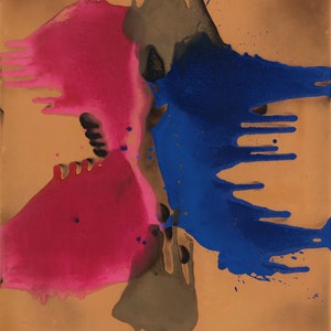Original Yves Klein Ausstellungsplakat - Fire Color Color FC 17 - Atemberaubender Museumsprint