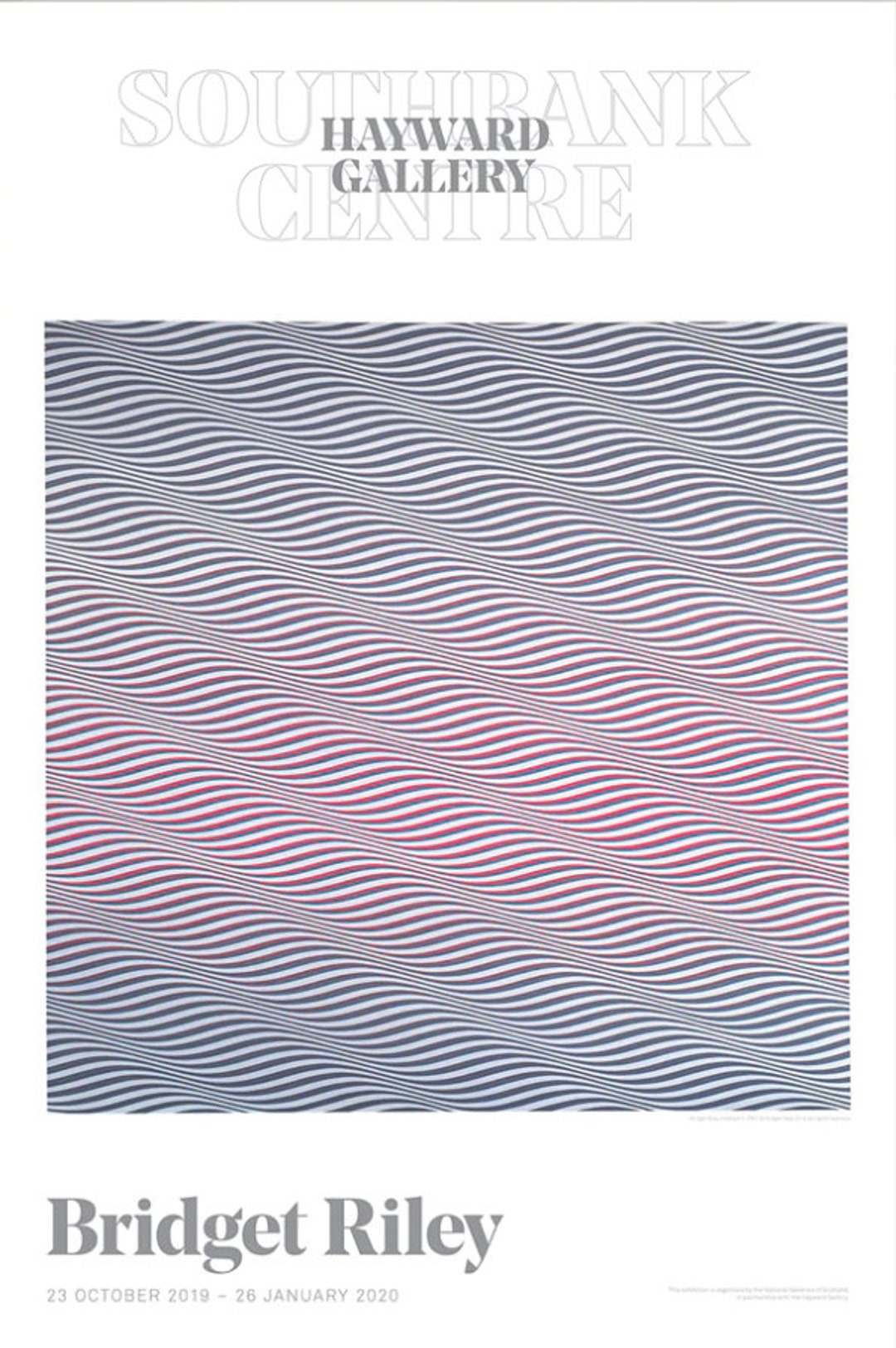 Bridget Riley Exhibition Poster - Paean - Stunning Museum Print by the ...