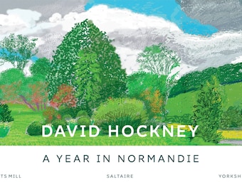 David Hockney Original Exhibition Poster A Year in Normandie