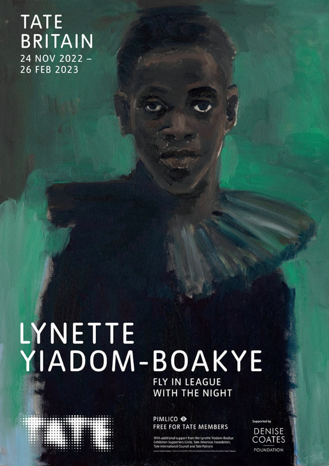 Original Lynette Yiadom-boakye Exhibition Poster - Fly in League With