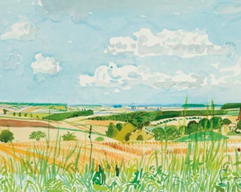 Original David Hockney Poster - Midsummer Yorkshire - authentic exhibition print