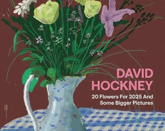 デイヴィッド・ホックニー - ピンクの花 - 署名入り、エディション番号