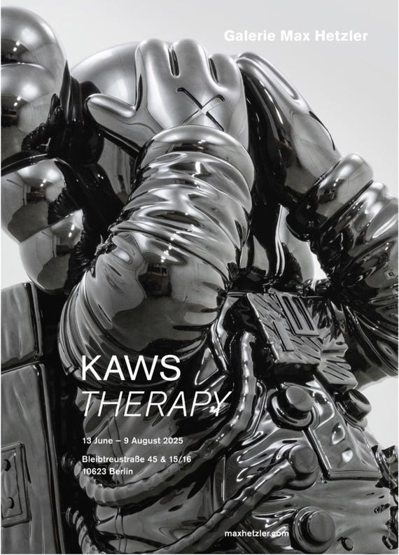 Authentic Galerie Max Hetzler Exhibition Poster- KAWS: THERAPY